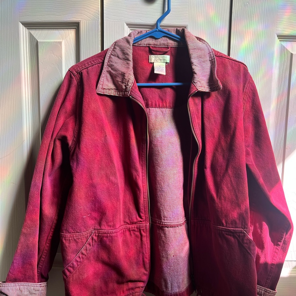 Christopher & Banks Red Utility Jacket
